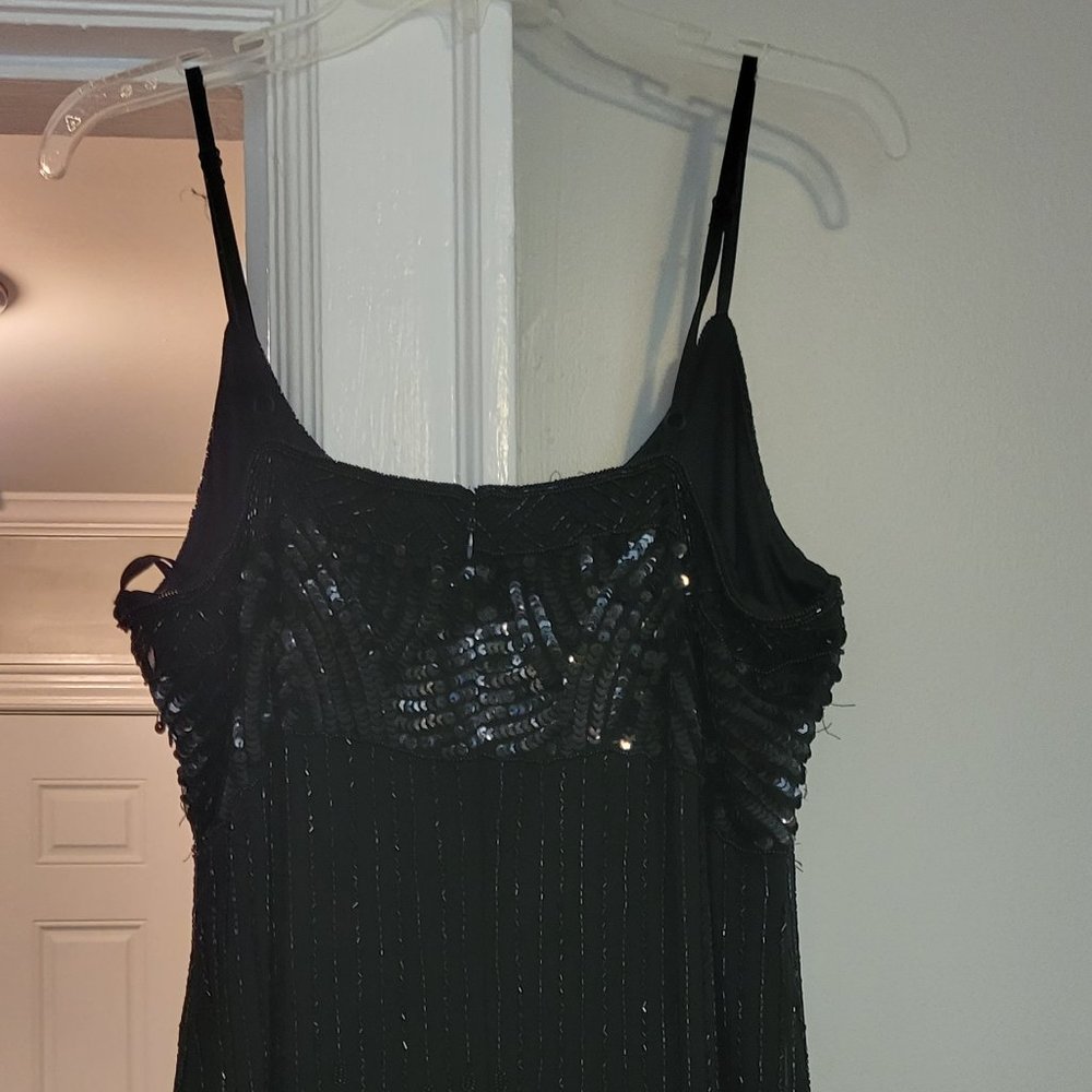 Flapper Black Cocktail Dress Halloween size 12